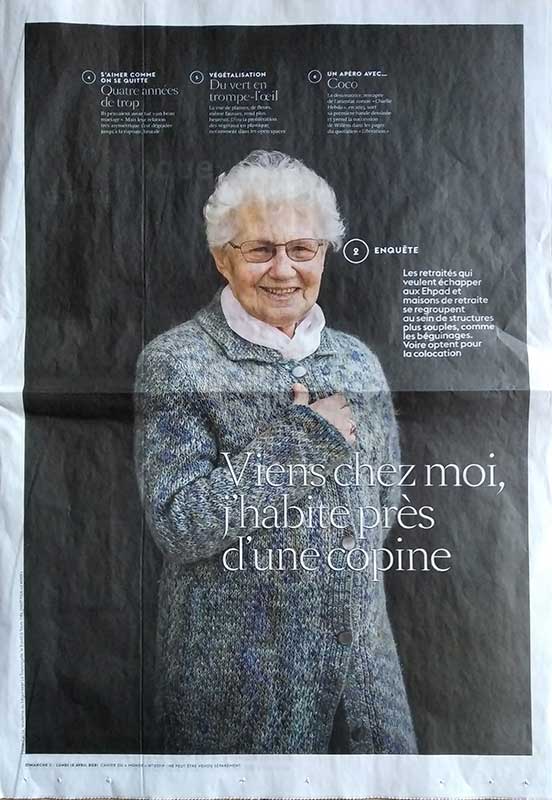 Couverture Article du Monde sur le béguinage