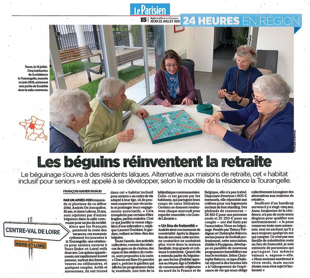 L'article du Parisien sur le béguinage