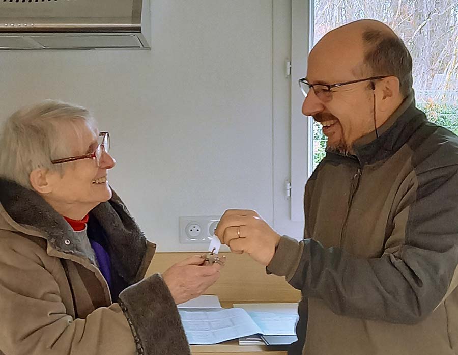 Remise de clés au béguinage de Montmorillon