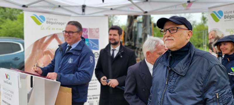 De gauche à droite, Gérome Fassenet, président du Conseil Départemental,