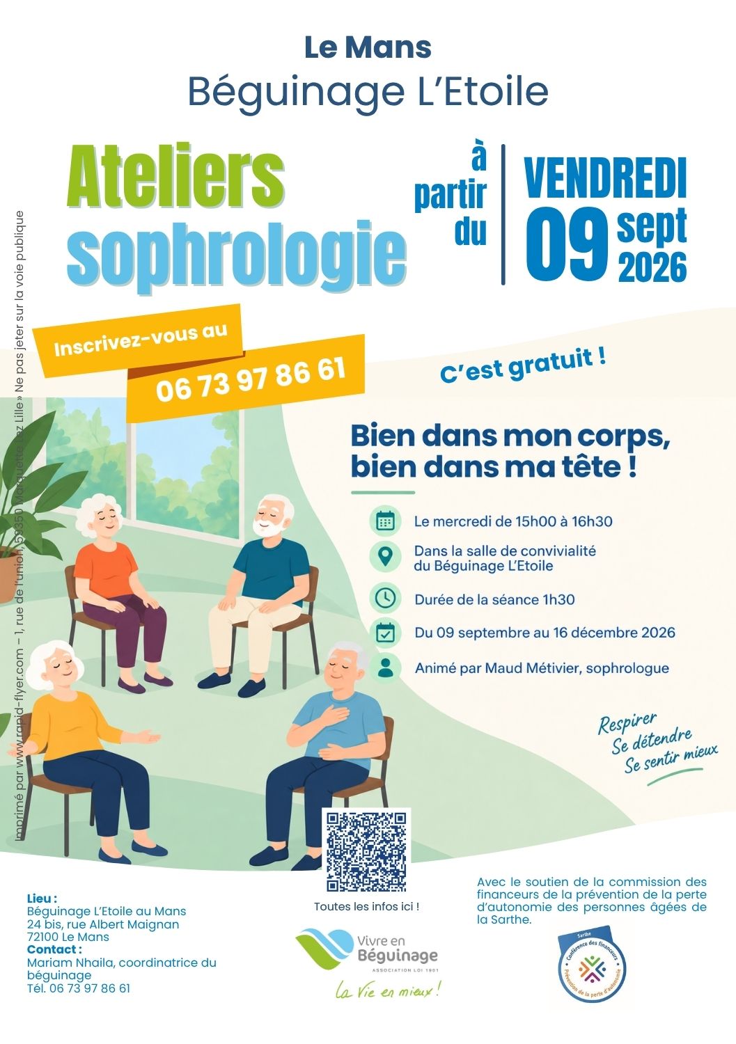 Sophrologie au Mans - Ateliers collectifs